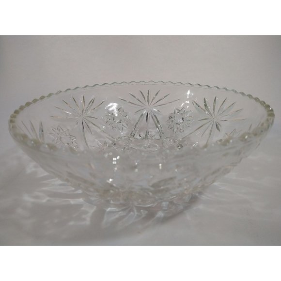 Vintage Anchor Hocking Prescut Star of David Large Salad Punch or Serving Bowl - Picture 4 of 6